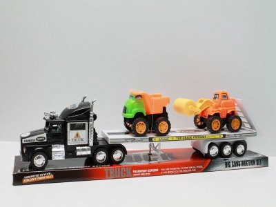 FRICTION CAR W/2CARS  RED/BLACK/BLUE - HP1039705