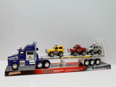 FRICTION CAR W/3CARS  RED/BLACK/BLUE - HP1039708