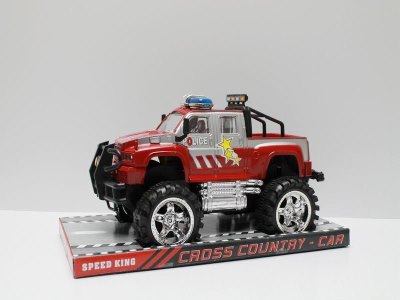 FRICTION POLICE CAR,RED WHITE BLACK - HP1039714