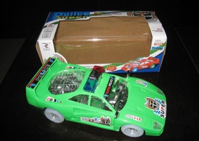 B/O POLICE CAR W/LIGHT RED/GREEN/BLUE) - HP1039728