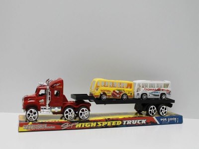 FRICTION CONTAINER W/FREE WAY BUS  RED/BLUE/BLACK - HP1039740