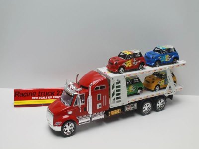 FRICTION TRUCK W/4CAR RED/GREEN - HP1039822