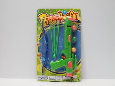 SOFT SHOOTING GUN W/BOW GREEN/ORANGE - HP1039835