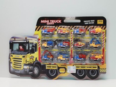 PULL BACK CONSTRUCTION CAR 12PCS - HP1039839