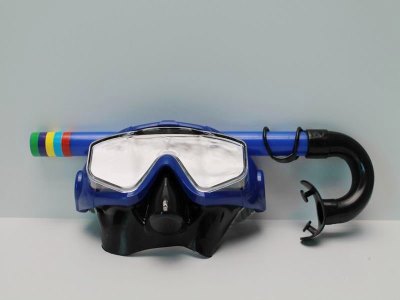 SWIMMING GOGGLES & TUBULARIS YELLOW/ORANGE/BLUE/GREEN - HP1039846