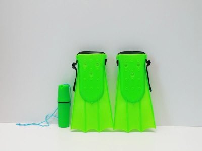 SWIMMING FINS YELLOW/ORANGE/BLUE/GREEN - HP1039850