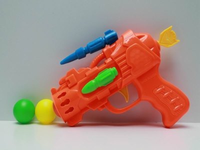 PINGPONG SHOOTING GUN  ORANGE/YELLOW/GREEN/BLUE - HP1039894