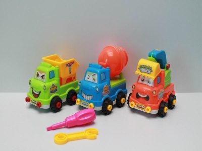 ASSEMBLE FREE WAY CONSTRUCTION CAR 3ASST,GREEN/BLUE/ORANGE - HP1039963