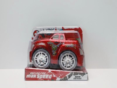 FRICTION CAR W/LIGHT&MUSIC METALIC RED/BLUE/GREY - HP1039995