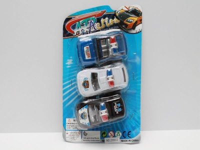 3PCS PULL BACK CAR 6ASST  - HP1040108