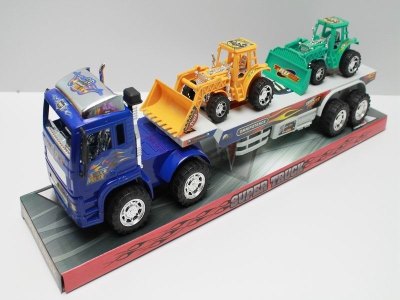 FRICTION TRUCK W/2 FREE WAY CONSTRUCTION CAR 3COLOR - HP1040336