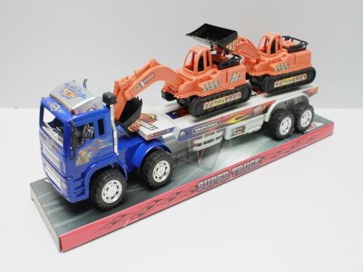 FRICTION TRUCK W/2 FRICTION CONSTRUCTION CAR 3COLOR - HP1040337