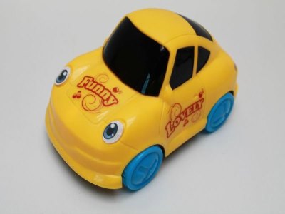 CARTOON FRICTION CAR  YELLOW/ORANGE/GREEN/BLUE - HP1040387