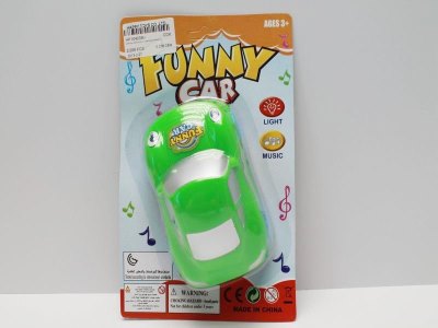 CARTOON FRICTION CAR  YELLOW/ORANGE/GREEN/BLUE - HP1040390