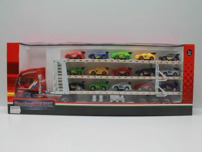 FRICTION TRUCK W/4 BEACH MOTORCYCLE RED/BLUE - HP1040409
