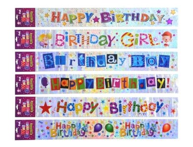 BANNER FOIL BALLOON 6ASST - HP1040704