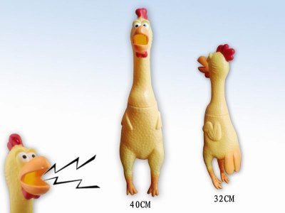 VINYL SCREECH CHICKEN TOYS  - HP1040845