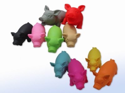 VINYL SCREECH PIG TOYS  10COLOR - HP1040851