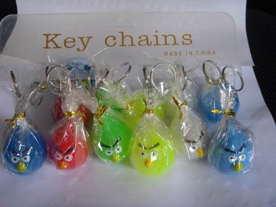 ANGER BIRDS KEYCHAIN. 12PCS - HP1040866