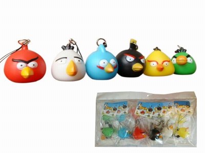 ANGER BIRDS KEYCHAIN W/SOUND 6ASST - HP1040867
