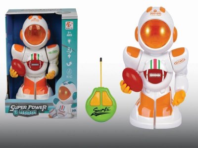 2 CHANNEL RC ROBOT W/AUTOMATIC DEMONSTRATION,MUSIC & LIGHT - HP1041002