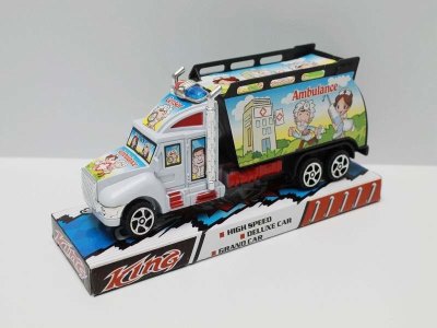 PULL BACK CAR WHITE/GREEN - HP1041019