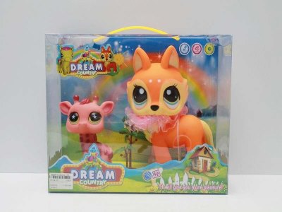 VINYL ANIMAL W/MUSIC & LIGHT & ACCESSORIES INCLUDED BUTTONCELL 2ASST - HP1041037
