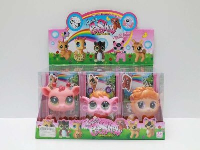 VINYL ANIMAL W/ACCESSORIES 6ASST 6PCS DISPLAY BOX - HP1041048