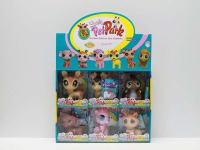 VINYL ANIMAL W/ACCESSORIES 6ASST 6PCS DISPLAY BOX - HP1041052