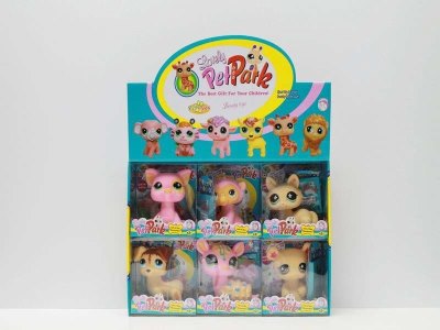 VINYL ANIMAL W/ACCESSORIES 6ASST 6PCS DISPLAY BOX - HP1041053