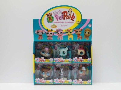 VINYL ANIMAL W/ACCESSORIES 6ASST 6PCS DISPLAY BOX - HP1041054