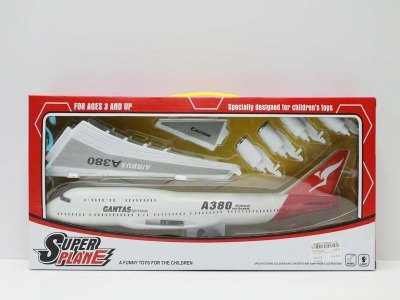FRICTION PLANE（ASSEMBLE)W/LIGHT & MUSIC INCLUDED BUTTONCELL - HP1041060
