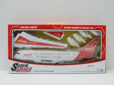 FRICTION PLANE（ASSEMBLE)W/LIGHT & MUSIC INCLUDED BUTTONCELL - HP1041061