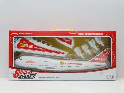 FRICTION PLANE（ASSEMBLE)W/LIGHT & MUSIC INCLUDED BUTTONCELL - HP1041062