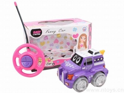 2FUNCTION R/C SUV W/6 LIGHT AND MUSIC，PURPLE/PINK，NOT INCLUDE BATTERY - HP1041488