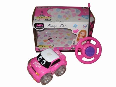 2FUNCTION R/C CAR W/6 LIGHT AND MUSIC，PURPLE/PINK，NOT INCLUDE BATTERY - HP1041489