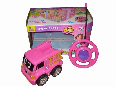 2FUNCTION R/C FIRE TRUCK W/2LIGHT，PURPLE/PINK，NOT INCLUDE BATTERY - HP1041492
