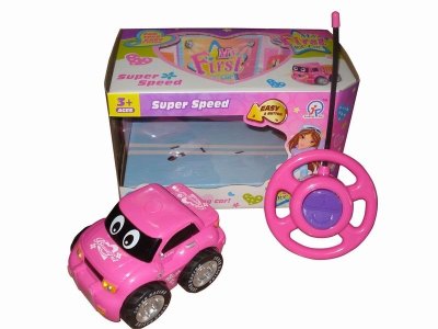 2FUNCTION R/C CAR W/2LIGHT，PURPLE/PINK，NOT INCLUDE BATTERY - HP1041493