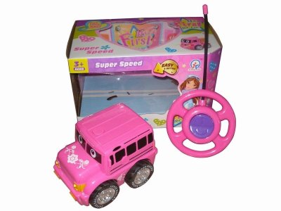 2FUNCTION R/C BUS W/2LIGHT，PURPLE/PINK，NOT INCLUDE BATTERY - HP1041494