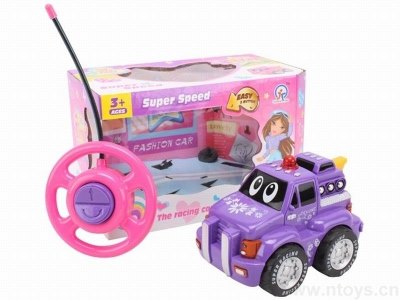 2FUNCTION R/C POLICE WAGON W/2LIGHT，PURPLE/PINK，NOT INCLUDE BATTERY - HP1041495