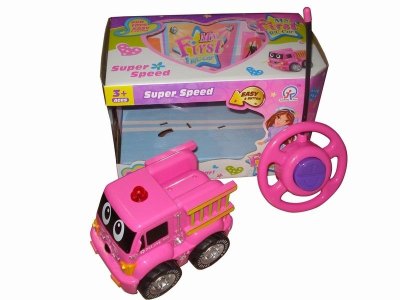 2FUNCTION R/C POLICE WAGON W/2LIGHT，PURPLE/PINK，NOT INCLUDE BATTERY - HP1041502