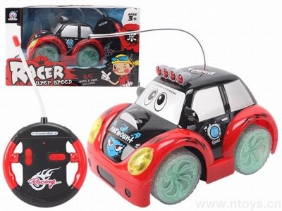 4CHANNEL R/C CAR W/8 LIGHT&MUSIC,RED/BLUE,NOT INCLUDE BATTERY - HP1041528