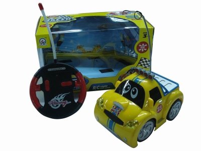 4CHANNEL R/C CAR W/4 LIGHT,RED/YELLOW,NOT INCLUDE BATTERY - HP1041535