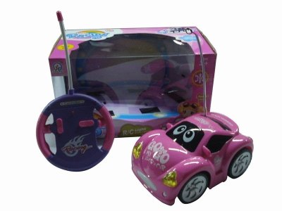 4CHANNEL R/C CAR W/4 LIGHT,PURPLE/PINK,NOT INCLUDE BATTERY - HP1041542