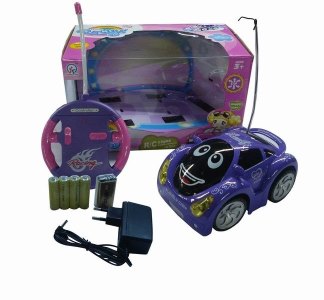 4CHANNEL R/C CAR W/4 LIGHT,PURPLE/PINK,INCLUDE BATTERY - HP1041559