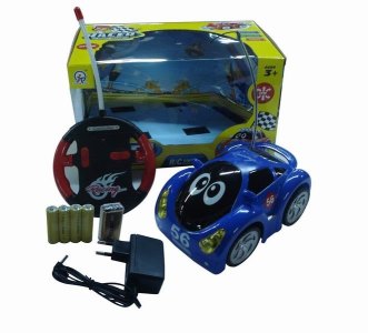 4CHANNEL R/C CAR W/4 LIGHT,RED/BLUE,INCLUDE BATTERY - HP1041569