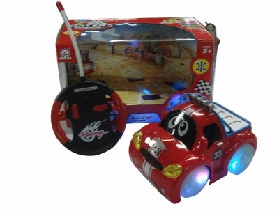 4CHANNEL R/C CAR W/8 LIGHT&MUSIC,RED/YELLOW,NOT INCLUDE BATTERY - HP1041599