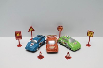 3PCS PULL BACK CAR 3COLOR 3ASST - HP1041608