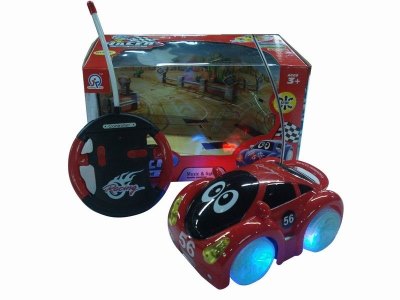 4CHANNEL R/C CAR W/8 LIGHT&MUSIC,RED/BLUE,NOT INCLUDE BATTERY - HP1041627