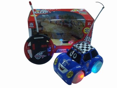 4CHANNEL R/C CAR W/8 LIGHT&MUSIC,ORANGE/BLUE,NOT INCLUDE BATTERY - HP1041629
